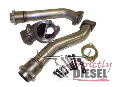 Ford 7.3 bellowed up pipes #5