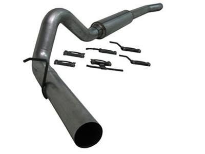 MBRP 4" Cat Back, Single (Stock Cat), Alum (S6208P)