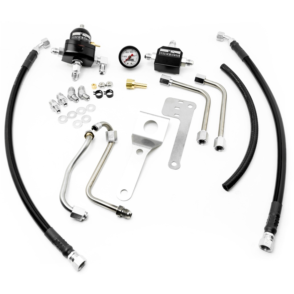 Strictly Diesel Driven Diesel 7.3L Fuel Bowl Delete Regulated Return Fuel  System Kit