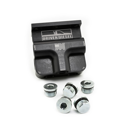 Driven Diesel Billet Fuel Filter Head